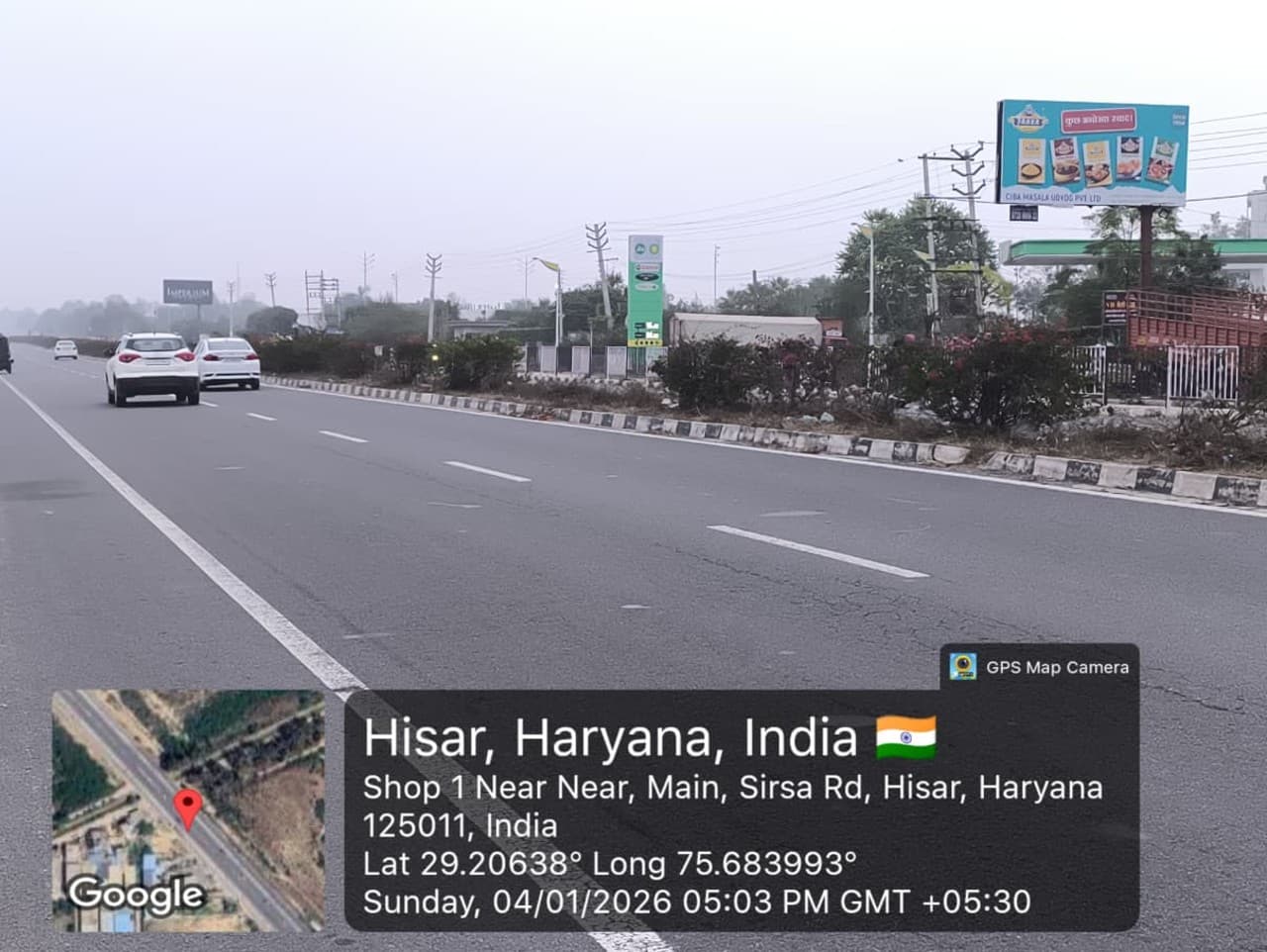 Sirsa Road 4th Mill Stone His20x10ar Entry hoarding 1