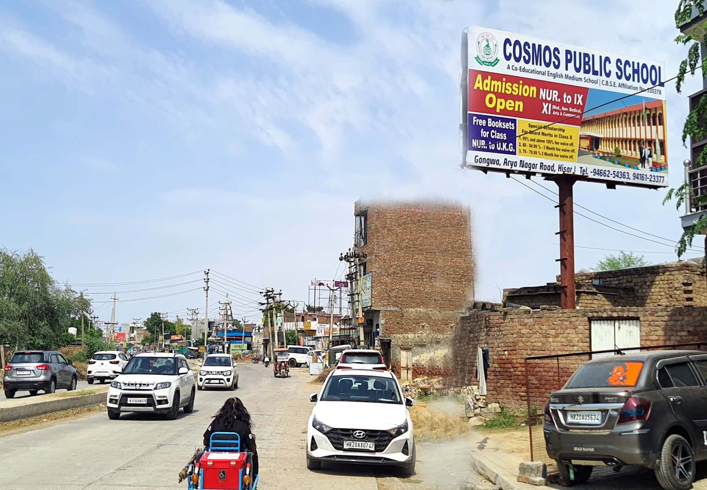 Hisar City (Azad Nagar) Rajgarh Road, Hisar Entry hoarding 1