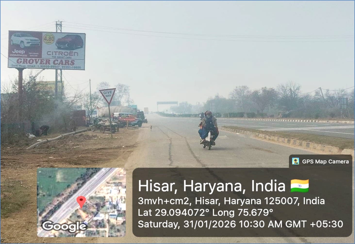 Rajgarh Road, Hisar Exit (Deva Mod) (NH-52) hoarding 1